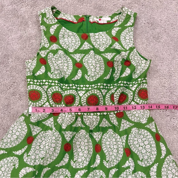 Boden Paisley Print Cotton Sleeveless Dress Women’s Sz 4P - Picture 6 of 9
